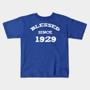 Blessed Since 1929 Cool Birthday Christian Kids T-Shirt